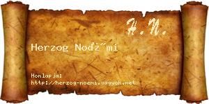 Herzog Noémi névjegykártya